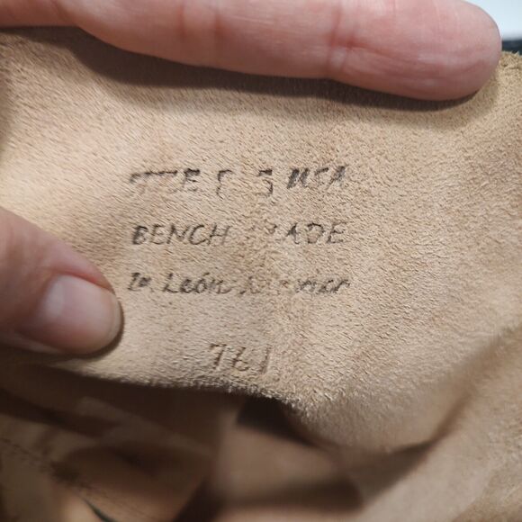 Bed Stu Bench Made Brown Leather Zip Buckle Knee High Boots Womens Size 8.5 - Picture 13 of 14